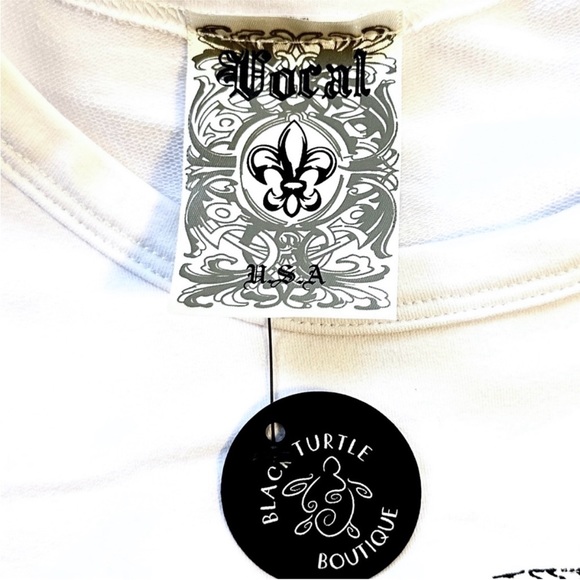 VOCAL crystal skull rock roll sweatshirt L - Picture 5 of 8